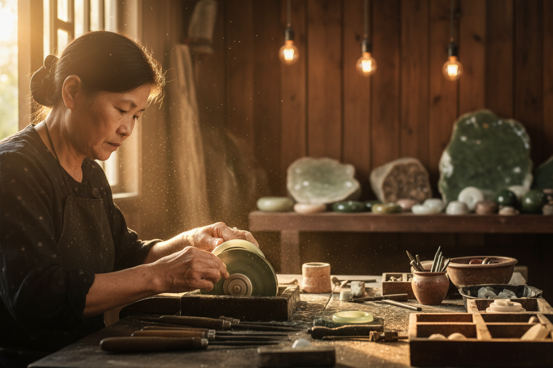 How Jade Bangles Are Made: From Raw Stone to Finished Piece