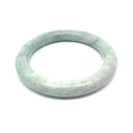 QAR Kazakh Jadeite Bangle, Light Green and White, Natural Type A