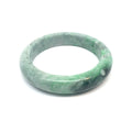 TAU Kazakh Jadeite Bangle, Light and Dark Green, Natural Type A