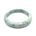QAR Kazakh Jadeite Bangle, Mottled Green, Natural Type A