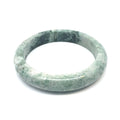 TAU Kazakh Jadeite Bangle, Marbled Green, Natural Type A
