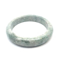 QAR Kazakh Jadeite Bangle, Pale Green and White, Natural Type A