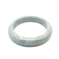QAR Kazakh Jadeite Bangle, Light Green and White, Natural Type A