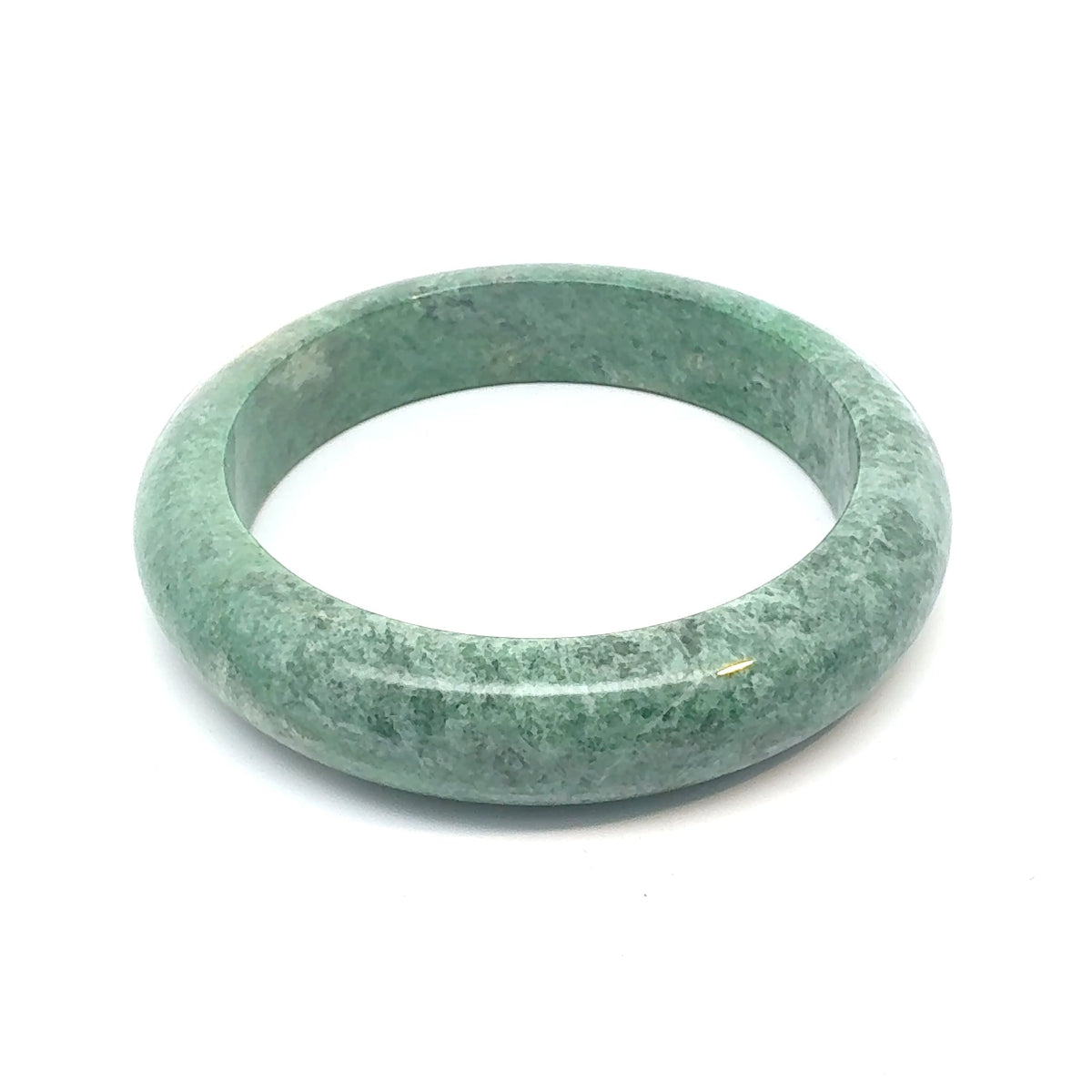 ZHAUHAR Kazakh Jadeite Bangle, Saturated Green, Natural Type A