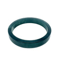 69.5 mm Princesa Blue Guatemalan Jadeite Square-Edge Bangle, Natural Mottling