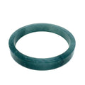 70.5 mm Princesa Blue Guatemalan Jadeite Square-Edge Bangle, Artisan-Carved