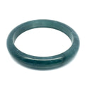 73 mm Princesa Blue Guatemalan Jadeite Half-Round Bangle