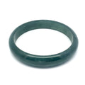 67 mm Princesa Blue Guatemalan Jadeite Half-Round Bangle
