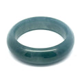 43.5 mm Princesa Blue Guatemalan Jadeite Half-Round Bangle