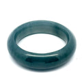 43.5 mm Solid Princesa Blue Guatemalan Jadeite Half-Round Bangle