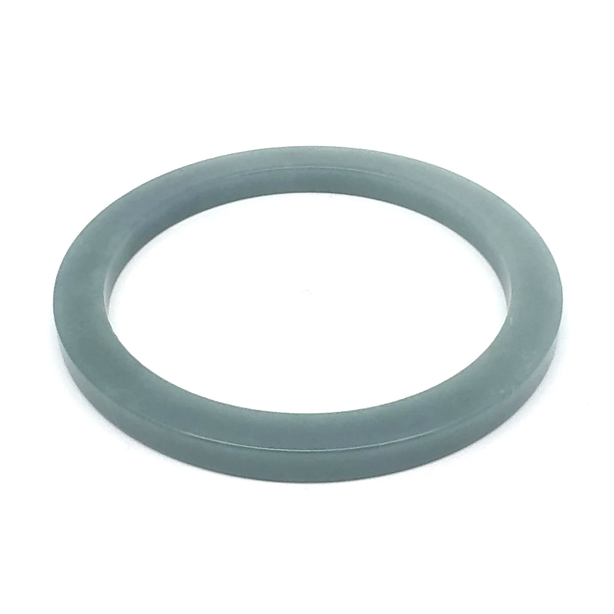 57.5 mm Celestial Blue Guatemalan Jadeite Square-Edge Bangle