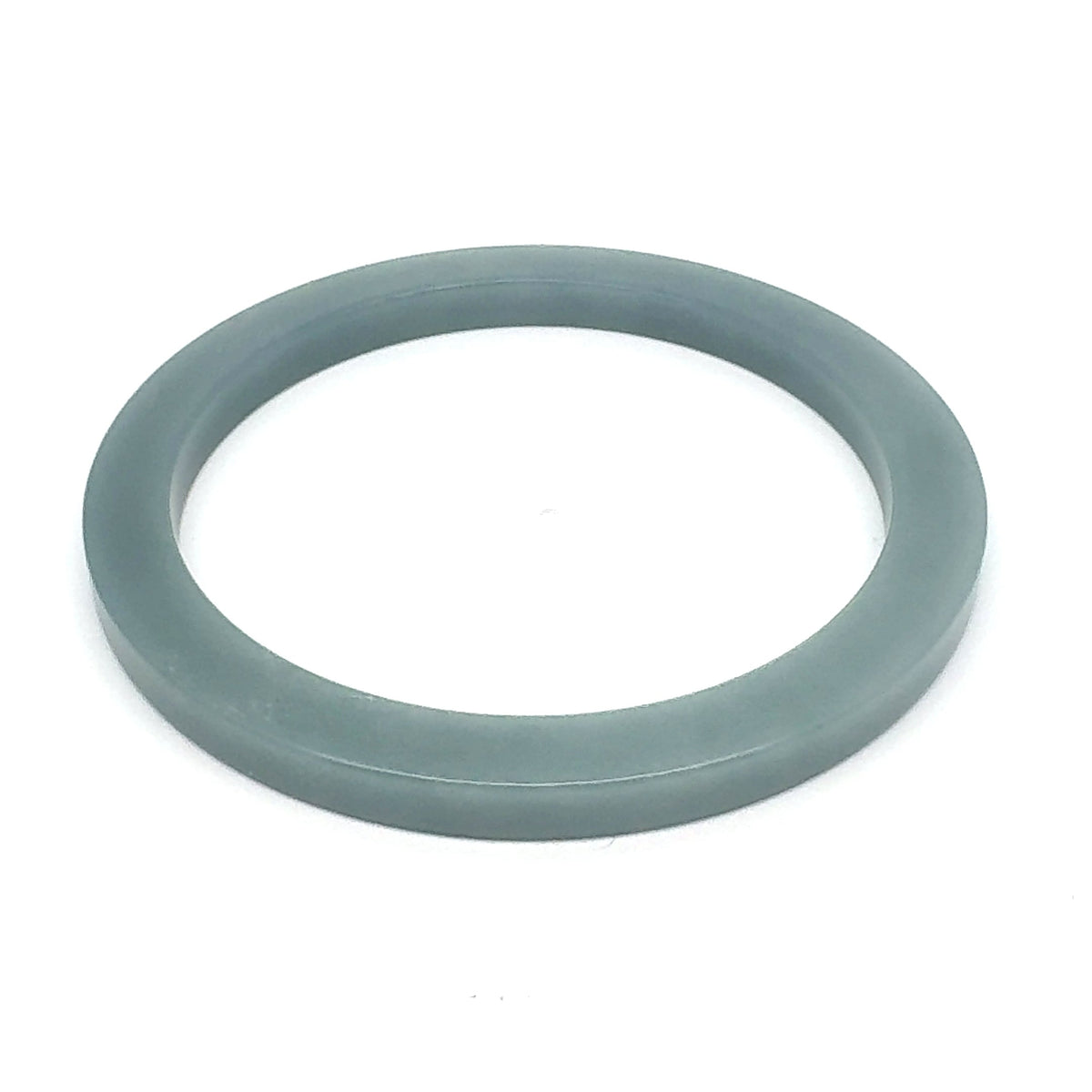 57.5 mm Celestial Blue Guatemalan Jadeite Square-Edge Bangle