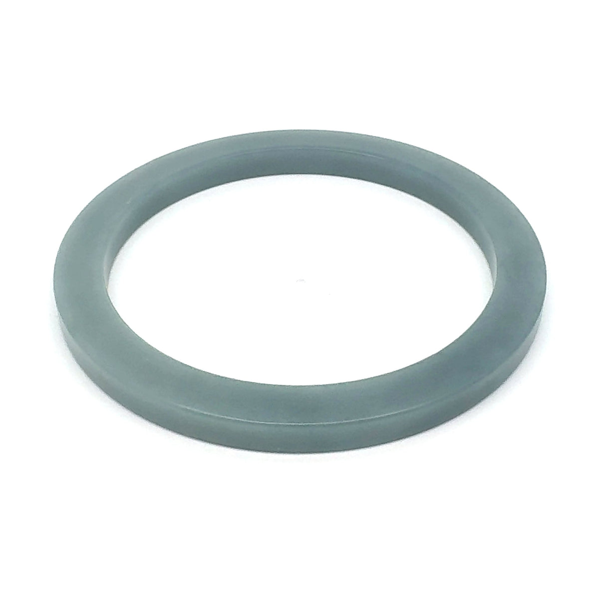 57.5 mm Celestial Blue Guatemalan Jadeite Square-Edge Bangle