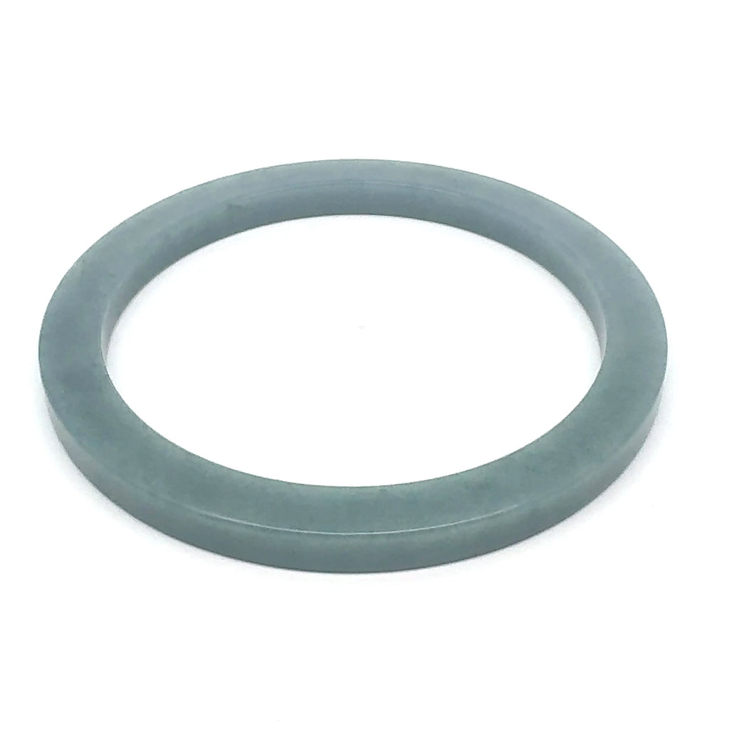 59.5 mm Celestial Blue Guatemalan Jadeite Square-Edge Bangle