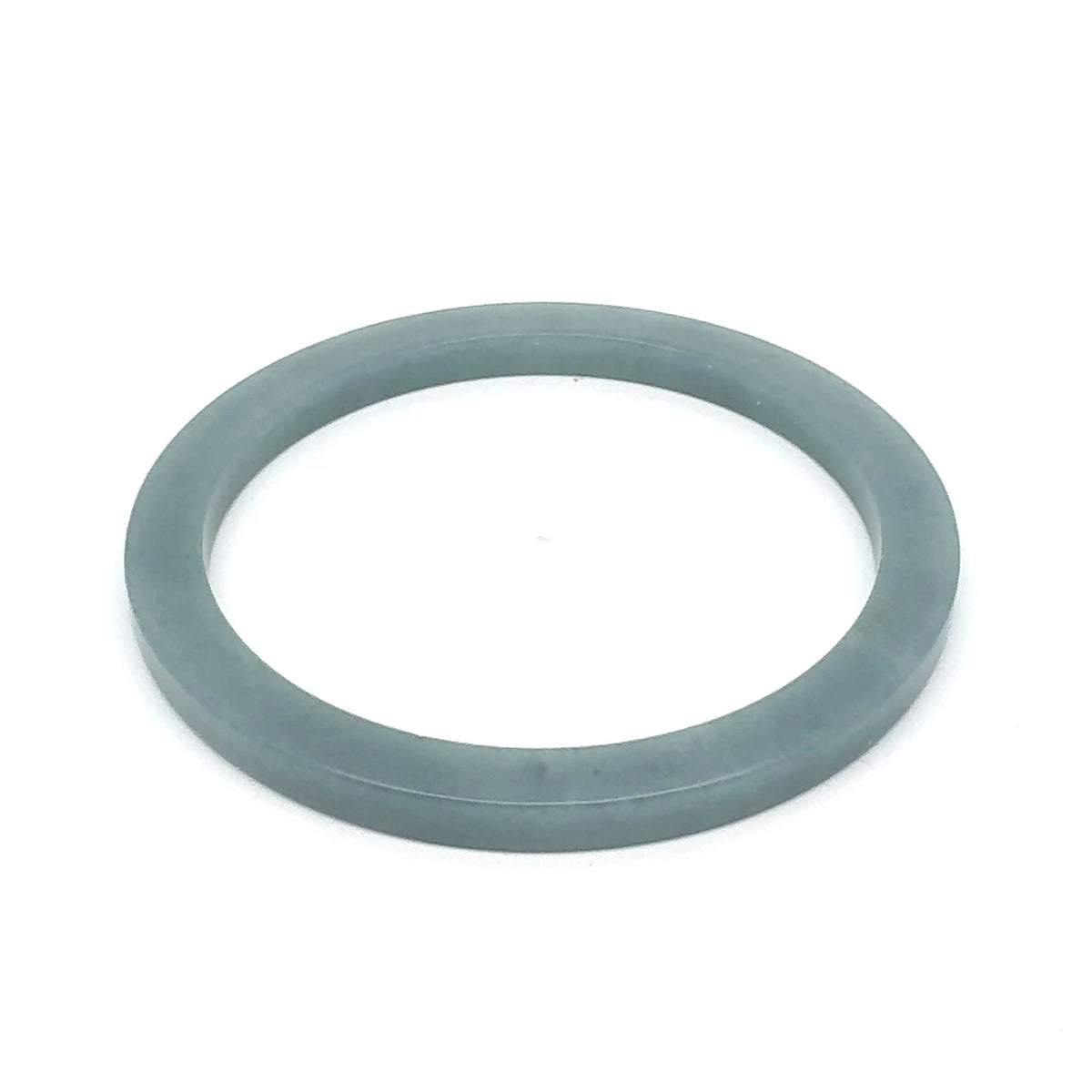 56.5 mm Celestial Blue Guatemalan Jadeite Square-Edge Bangle