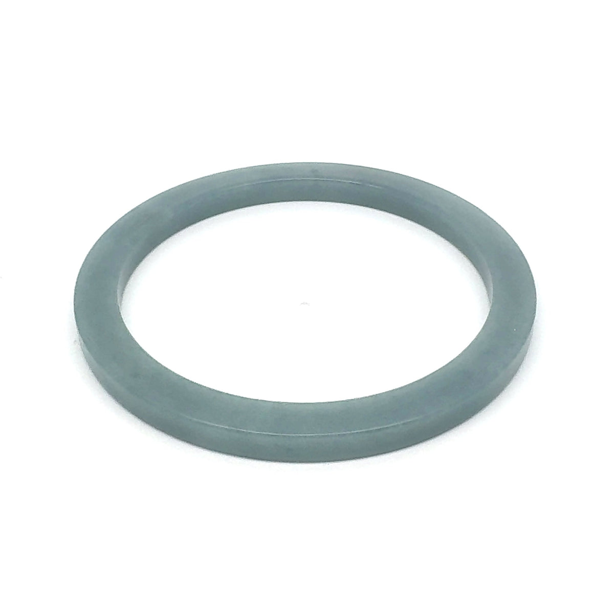 56.5 mm Celestial Blue Guatemalan Jadeite Square-Edge Bangle