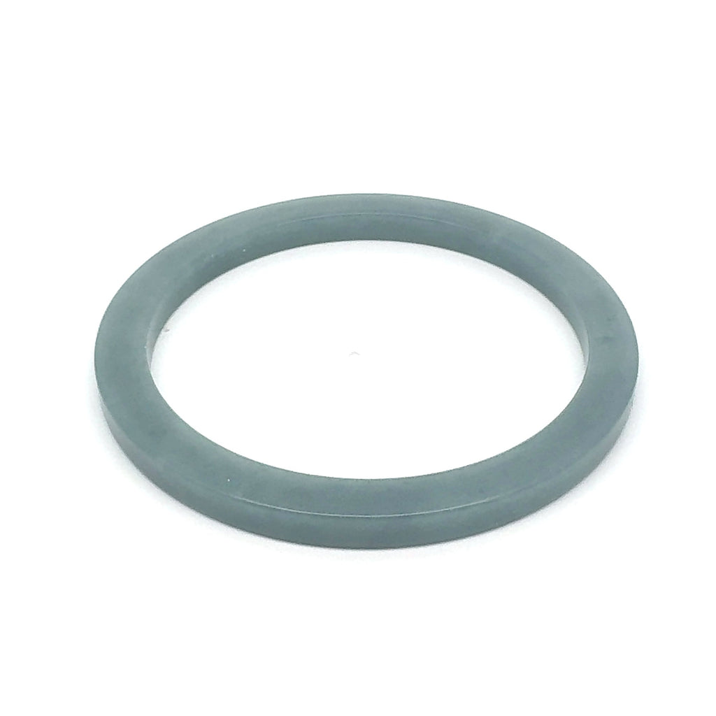56.5 mm Celestial Blue Guatemalan Jadeite Square-Edge Bangle