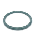 63 mm Blue-Green Celestial Blue Jadeite Thin Hololith Full-Round Bangle